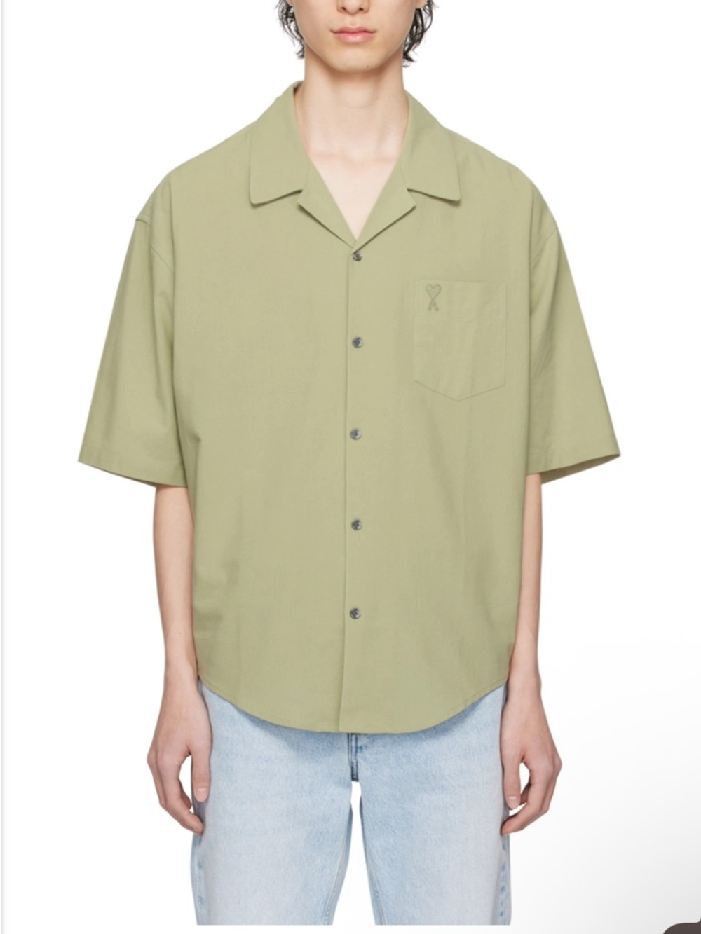AMI Paris Men’s Green Ami De Cœur Shirt